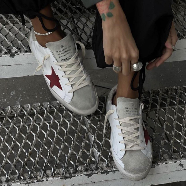 Zapatillas Golden Goose Super-Star - Blanco y Rojo