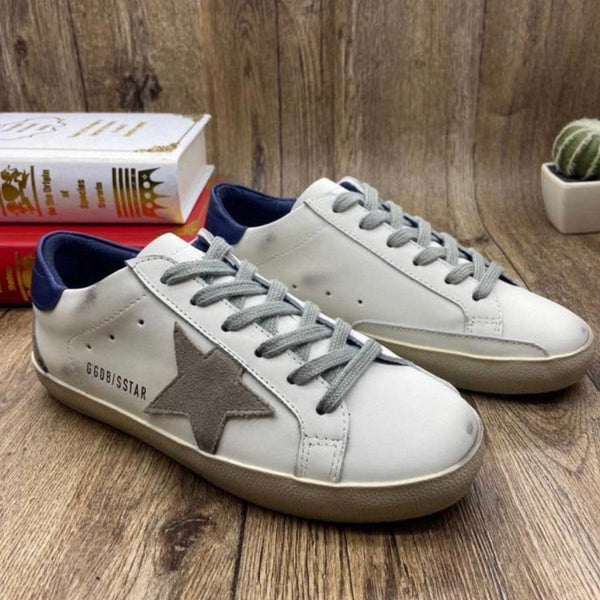 Zapatillas Golden Goose Super-Star - Blanco y Azul