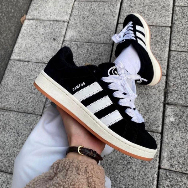 Zapatillas Adidas Campus - Negro y Blanco