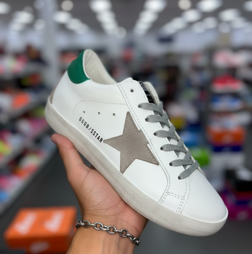 Zapatillas Golden Goose Super-Star - Blanco y Verde